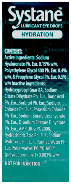 Systane Hydration Lubricant Eye Drops 10Ml